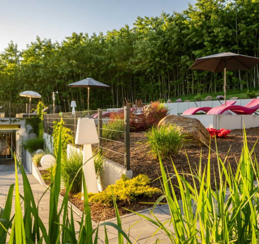 Saunagarten im Reibener-Hof