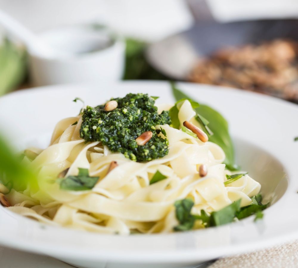 Pasta im Restaurant Reibener-Hof